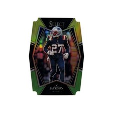 2021 Panini Select - Premier Level J.C. Jackson #124 Green & Yellow Prizm