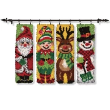 Herrschners® North Pole Crew Banners Latch Hook Kit