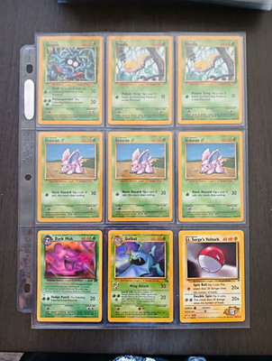 Vintage 1999-2000 Pokemon Assorted Card Lot (Read Description)