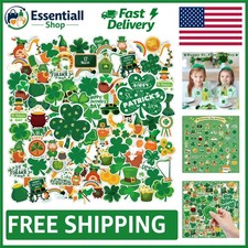 Vibrant St. Patrick's Day Crafts Stickers - 120 Non-Toxic Kids Party Favors