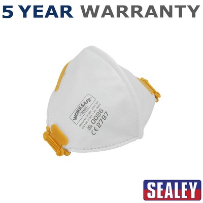Sealey Worksafe �� Faltbare Flachmaske FFP1 10er Pack 9329/10