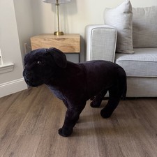 Melissa Doug Large Black Lab Plush Stuffed Animal Realistic Dog Labrador30"