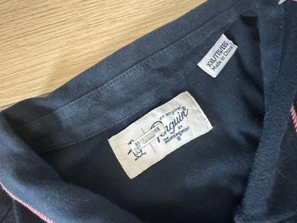 Penguin by Musingwear, Polo Hombre Azul Marino Rojo Blanco Borde Talla XXL Foto 4 de 4