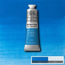 Winsor and Newton Winton Oil Colour 1.25 oz. Cerulean Blue