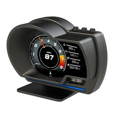 Car Head Up Display, OBDⅡ+GPS Smart Gauge High Definition Speedometer Diagnostic