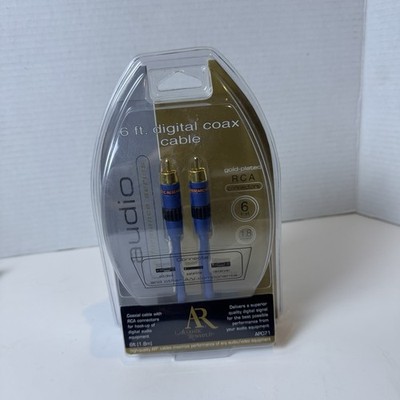 Acoustic Research 6 ft  digital coax cable AP071 New Sealed Audio RCA