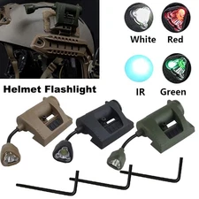 For MPLS Tactical Helmet Flashlight Rail Light IR Headlamp Signal Light Lamp US