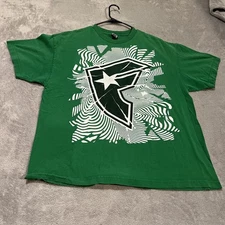 Famous Stars & Straps Shirt Mens XL Green F Logo Graphic Skate Streetwear Tee