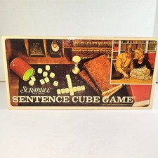 Vintage 1971 Scrabble Sentence Cube Board Gam...