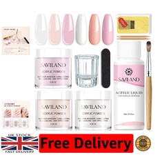 Luxury Acrylic Nail Set: 3 Colors, Dappen Dish & Complete Nail Essentials