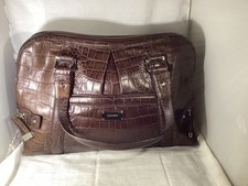 Calvin Klein Large Brown Crocodile Purse