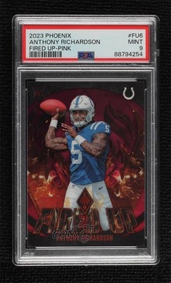 2023 Panini Phoenix Fired Up Pink 49/175 Anthony Richardson #FU-6 Rookie RC 13mz