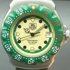 [Very RARE] TAG Heuer ×BMW 328i  Formula 1 WA1212 Green 35mm Men's Quartz  Watch