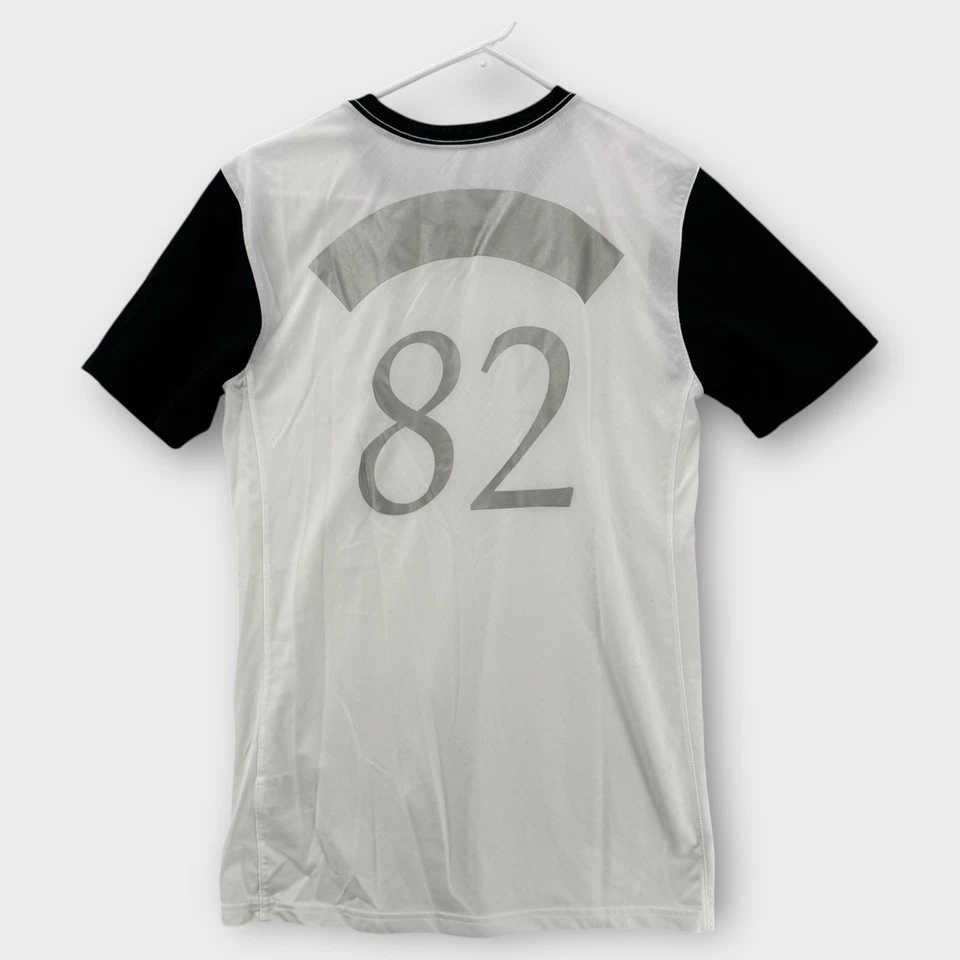 Camiseta Nike Dri-Fit Para Hombre Pequeña Blanca Negra Corte Atlético Logo 1982 Jersey Gimnasio Foto 2 de 4