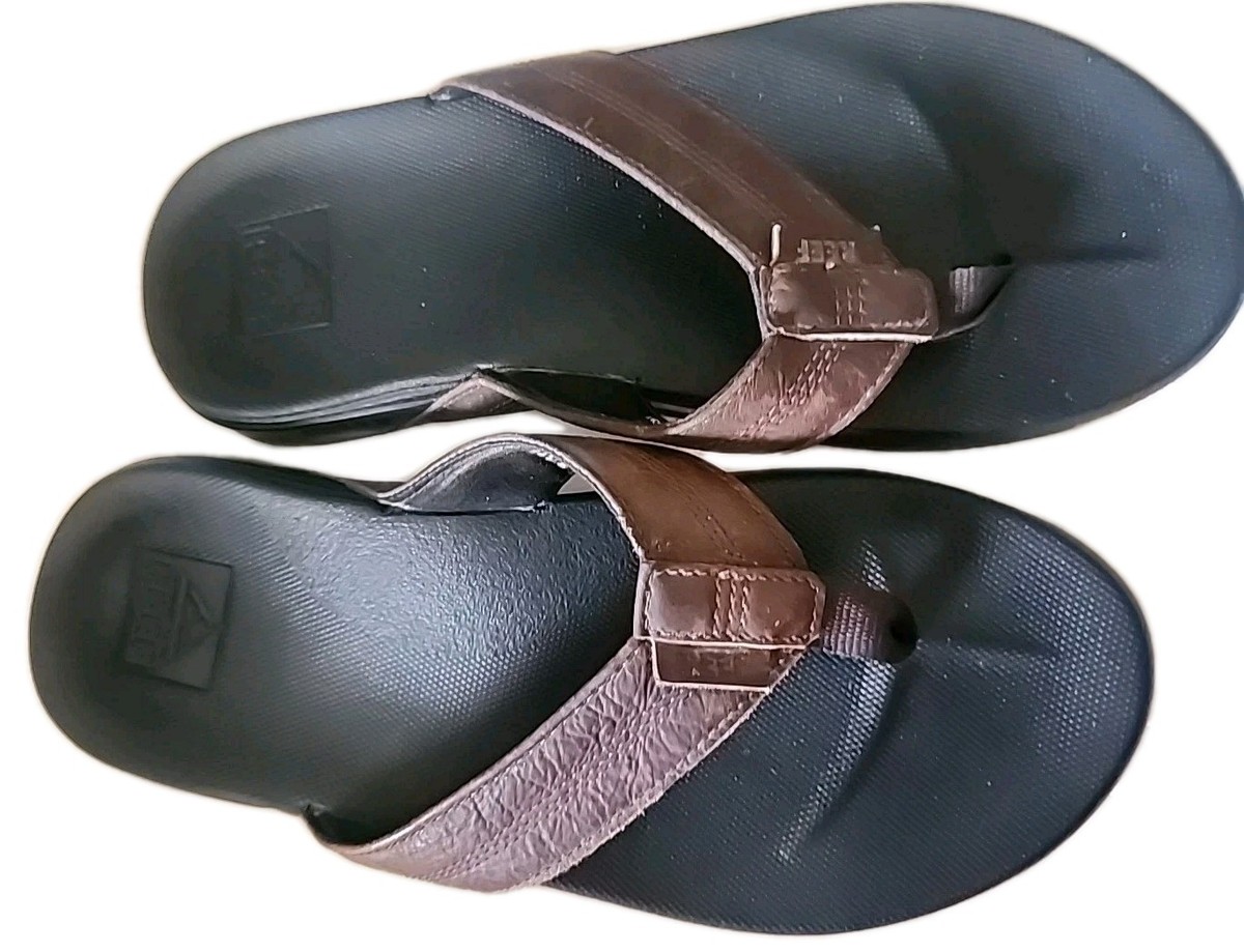 Reef Cushion Spring LE 2.0 Coffee /Black, Leather Upper Flip  display picture 1