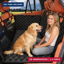 Back Seat Extender for Dogs, Holds 450 lbs, Hard Bottom Waterproof Dog Car Seat