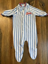 Vintage Playskool Boys Sleeper Size Small Up To 3 Months Babe Striped Baseball