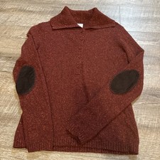 Anne Taylor Loft Burgundy Speckled Sweater - Medium