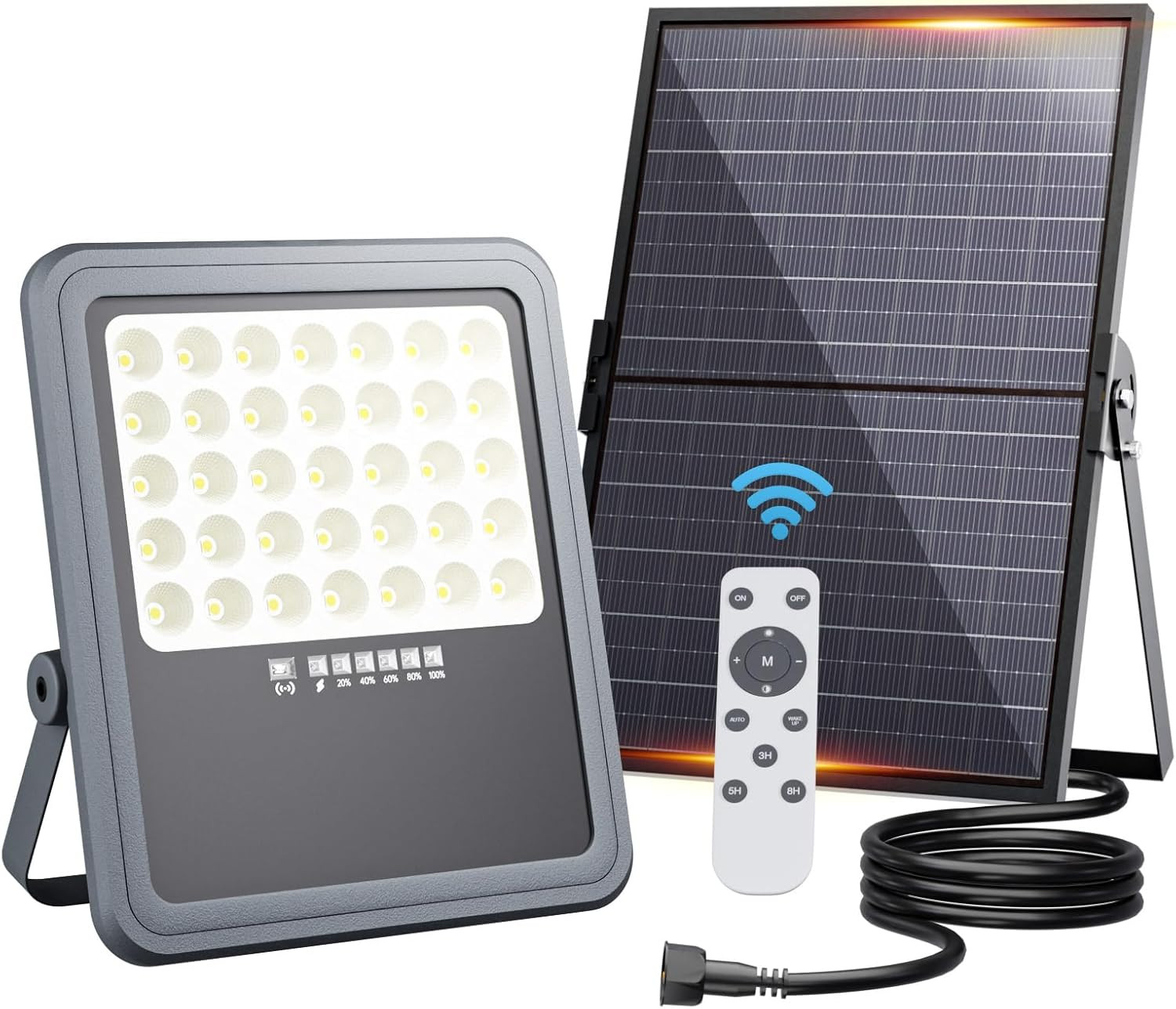 Faretto Solare Sicurezza Esterna 18000mAh: Proteggi la tua Famiglia