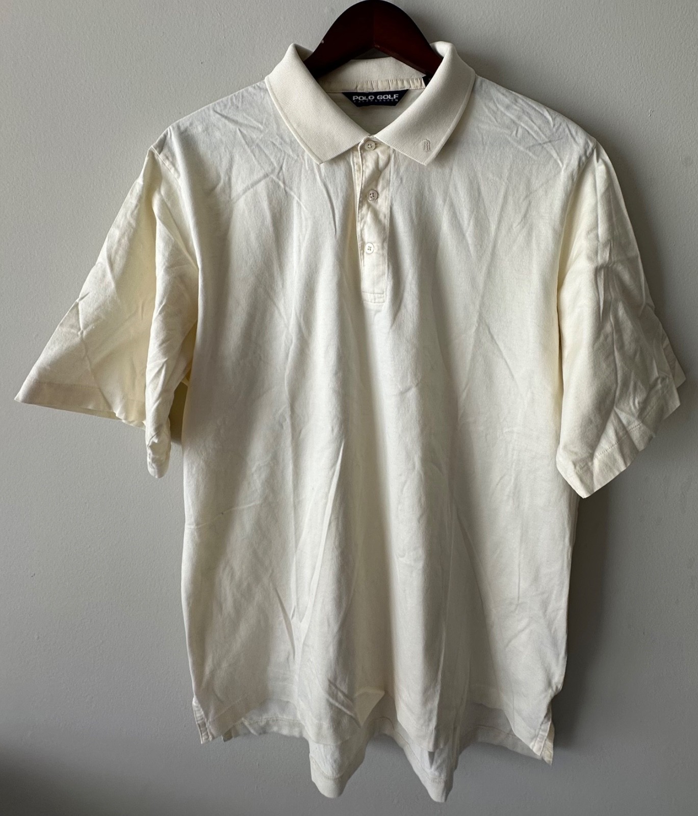 Polo Golf Ralph Lauren men’s short sleeve polo shirt large 100% Pima cotton