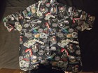 Mens Large Oakland/Las Vegas Raiders NFL hawaiian shirt rayon button graphic — photo 3