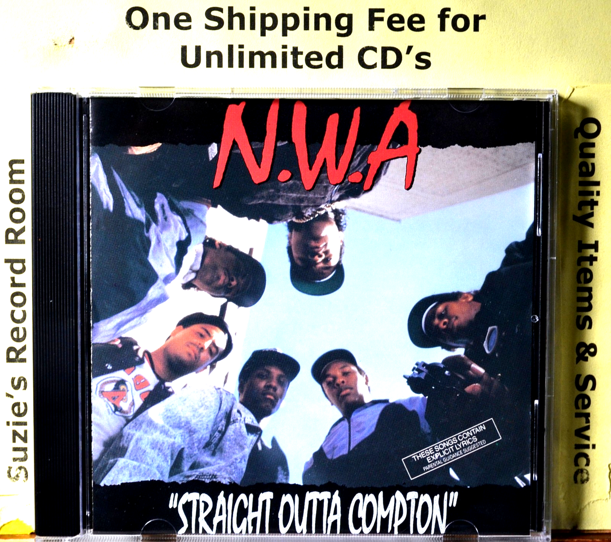 CD NWA Straight Outta Compton PA Explicit Rap -Dr Dre -Eazy-E -Ice