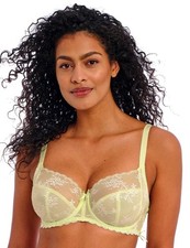 Image of 34G Freya Offbeat Decadence Bra Side Support Underwired Lace Lingerie 402501