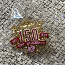 Cincinnati Reds 150 Year Pin Still Sealed