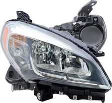 Replacement Passenger Right Side Chrome Headlight Headlamp Complete with Bulbs f