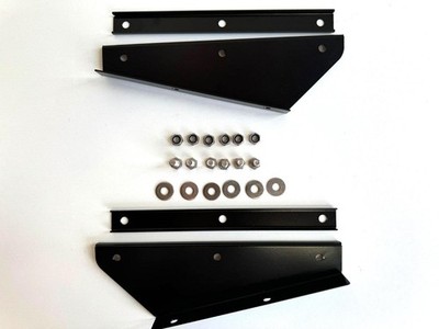 Stainless Steel Mud Flap Front Bracket Set for Defender 90 110 130 1986-2016 4pc