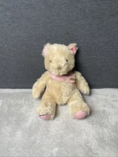 Wildlife Artists Bear Plush Camo Wild Beige Teddy Pink Bandana Toy Lovey 12”
