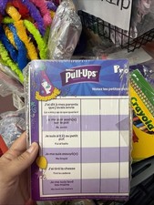 Huggies Pull-Ups Potty Training Progress Reward Chart Pad, Purple French