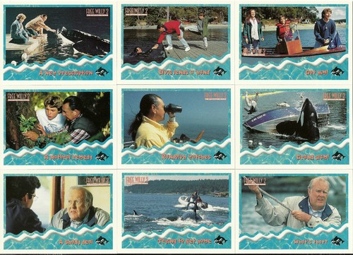 FREE WILLY 2 CARDS - COMPLETE SET OF 90 CARDS + 9 POP UP SET - MICHAEL MADSEN - Picture 7 of 12
