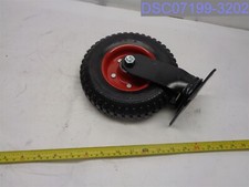 Powertec #17051V Heavy Duty Swivel Heavy Duty Industrial Caster 8" Rubber Knobby