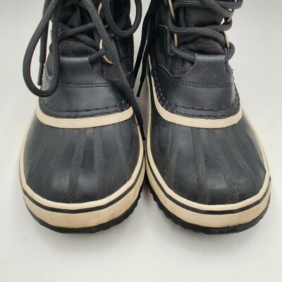 Sorel Winter Carnival mens Duck Snow Boots Sz 10.5 Black NL1495-011 Waterproof s-l400.jpg main image 2