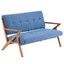 soft sofa bed arm double chair sleeper leisure recliner lounge couch light blue