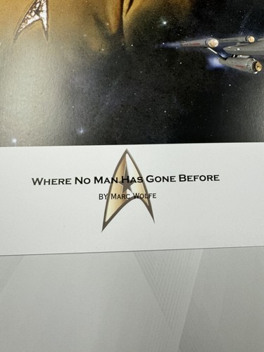 William Shatner Leonard Nimoy Signed 18x24 Litho Jsa Auto Star Trek Where No Man - Picture 2 of 5