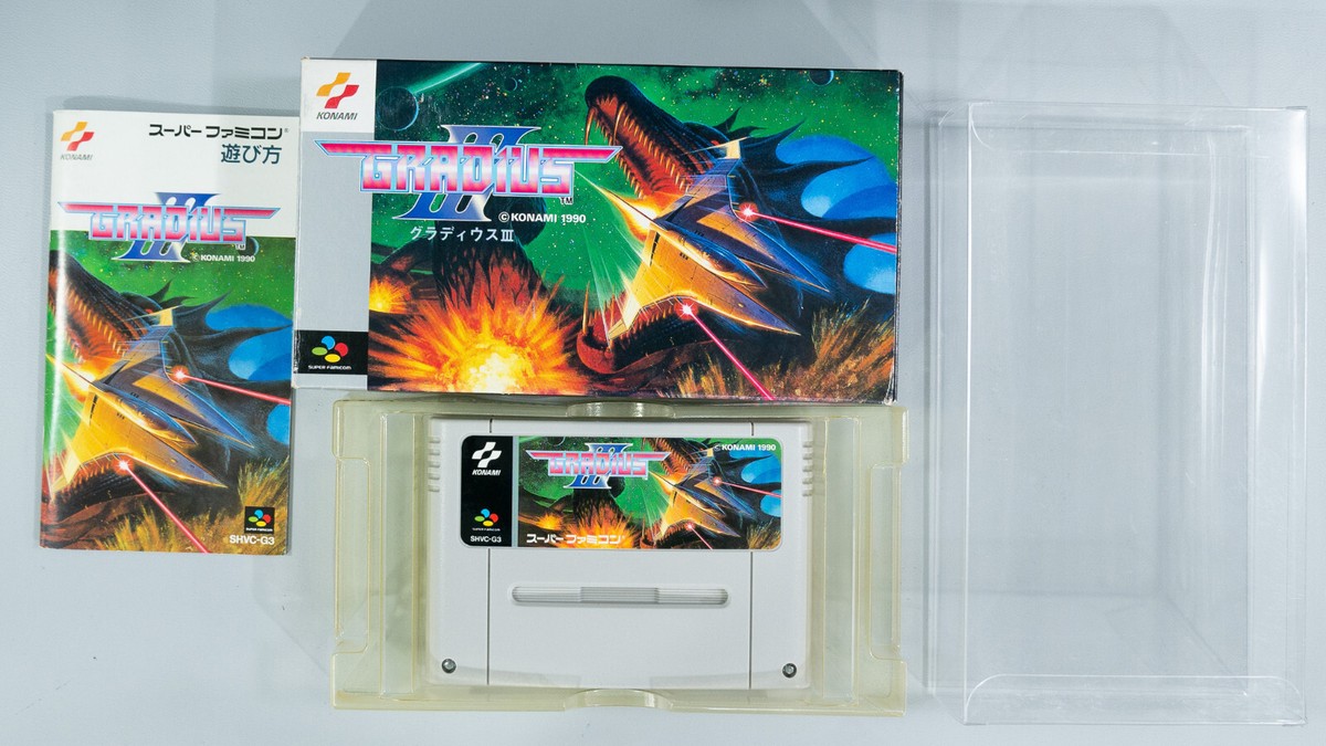 Gradius III Super Famicom, Complete, CIB, Super Clean Gradius III Super Famicom, Complete, CIB, Super Clean