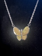 butterfly necklace earrings set