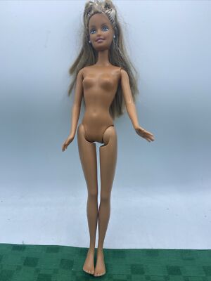 Blonde/Brown Highlight Barbie Body & Head 1999 No Clothes