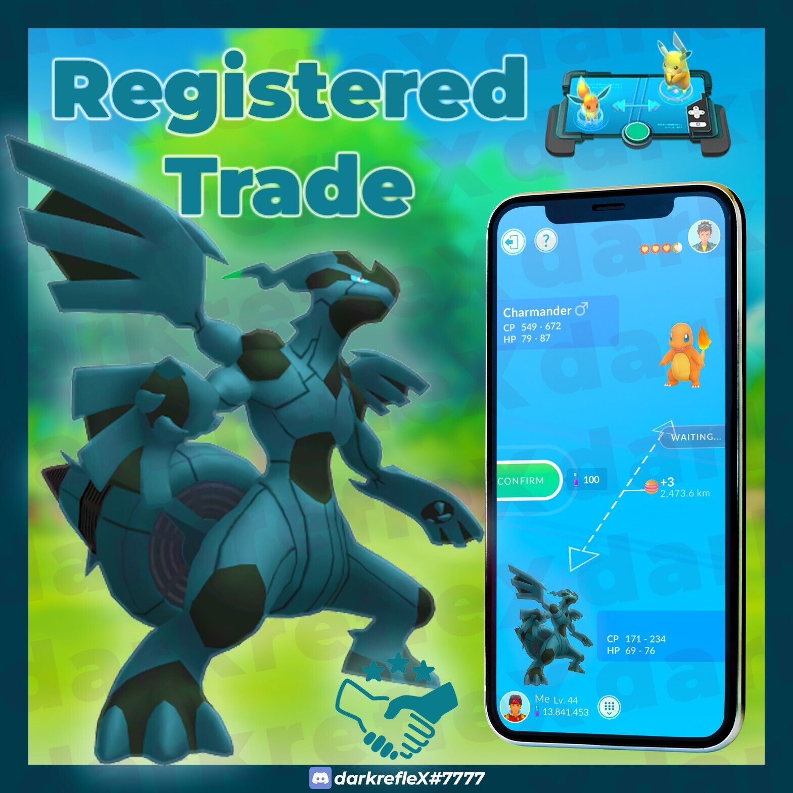 Pokémon Go Gen 6 ~ Shiny Zekrom ! Unregistered ok !~Reliable service~