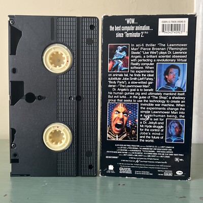 The Lawnmower Man VHS 1992 Horror Sci-Fi Movie Pierce Brosnan FREE