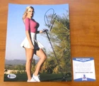 Paige Spiranac Model Gold Instructor Hand Signed 8x10 Photo with Beckett BAS COA