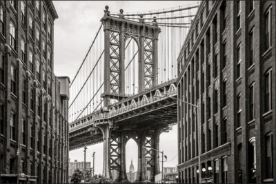 VLIES FOTOTAPETE XXL TAPETE New York City Brücke Sepia STADT 8875