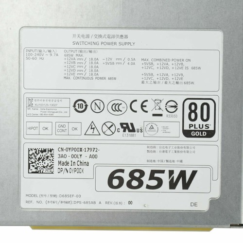 Fuente de alimentación para estación de trabajo 685W D685EF-00 F685EF-00 YP00X para Dell 685W T3610 - Imagen 6 de 6