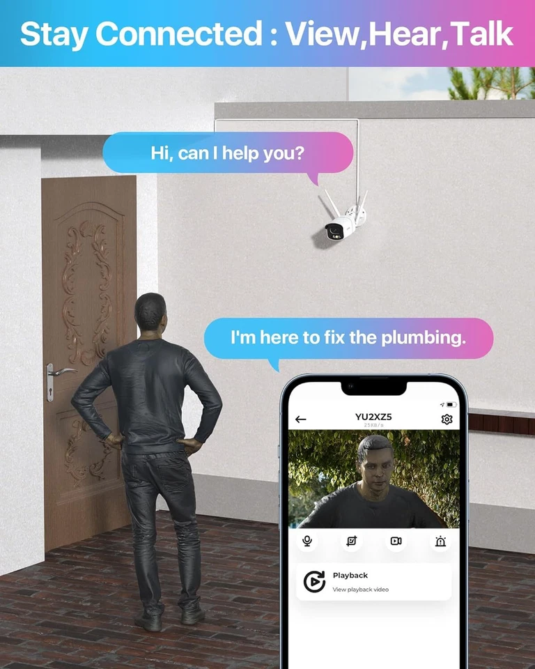 ZOSI 4MP Kit Cámaras de Vigilancia WiFi 4X Cámaras Exterior y 8CH H.265+ 1TB NVR - Imagen 4 de 4