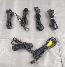 LOT OF 6 - 6ft AC Power Cord Cable For Sony CFD-560 Boombox CD-R Cassette Tape