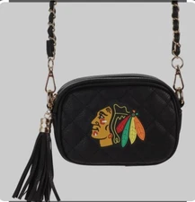 Chicago Blackhawks Safety Stadium Compliant Crossbody Chain Black 