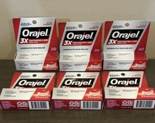 6 - Orajel Medicated Toothache Gum Instant Pain Relief 0.125 oz Each 11/2025