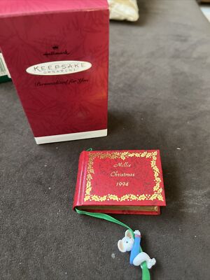 Hallmark Keepsake Collector Series Ornament Millie Christmas 1994 PhotoAlbum.bn7